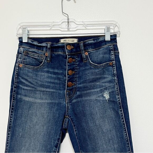 10" High-Rise Skinny Jeans: Drop-Hem Edition 25 Button Fly Magic Pockets $135 - Picture 6 of 14